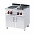 RM GASTRO Electric Cooker with 4 Square Hotplates and Cupboard, 10,4 kW