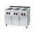RM GASTRO Electric Cooker with 6 Square Hot Plates and Cupboard, 15,6 kW