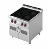 RM GASTRO Induction Cooker with 4 Hot Zones and Cupboard, 20 kW