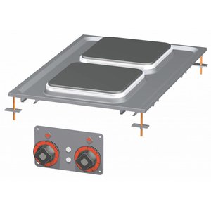 RM GASTRO Built-in Electric Cooker with 2 Square Heating Plates, 5,2 kW RM GASTRO Built-in Electric Cooker with 2 Square Heating Plates, 5,2 kW