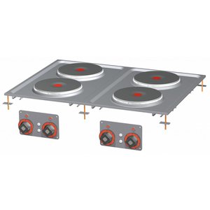 RM GASTRO Built-in Electric Cooker with 4 Round Hot Plates, 10,4 kW RM GASTRO Built-in Electric Cooker with 4 Round Hot Plates, 10,4 kW
