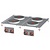 RM GASTRO Built-in Electric Cooker with 4 Round Hot Plates, 10,4 kW