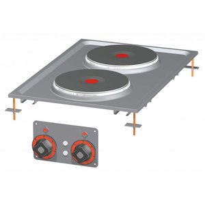 RM GASTRO Built-in Electric Cooker with 2 Round Hot Plates, 5,2 kW RM GASTRO Built-in Electric Cooker with 2 Round Hot Plates, 5,2 kW