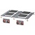 RM GASTRO Built-in Electric Cooker with 4 Square Hotplates, 10,4 kW