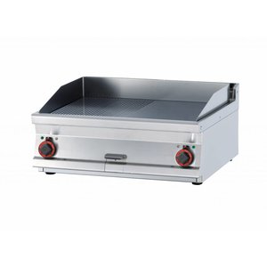 RM GASTRO Countertop Electric Griddle 760 x 510 mm, Smooth/Ribbed, Superchromed, 2 Heating Zones, 11,1 kW, 400V RM GASTRO Countertop Electric Griddle 760 x 510 mm, Smooth/Ribbed, Superchromed, 2 Heating Zones, 11,1 kW, 400V