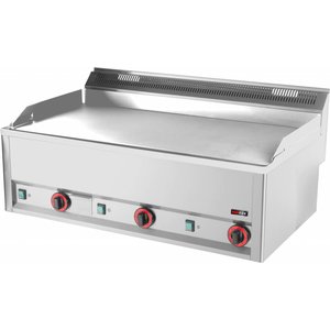 RedFox Elektryczna płyta grillowa gładka, chromowana, 3 strefy grzewcze, 9 kW, 400V, nastawna RedFox Elektryczna płyta grillowa gładka, chromowana, 3 strefy grzewcze, 9 kW, 400V, nastawna