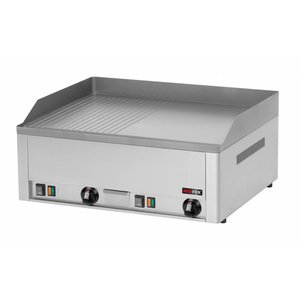 RedFox Countertop Electric Griddle 650 x 480 mm, Smooth/Ribbed, 2 Heating Zones, 6 kW, 400V RedFox Countertop Electric Griddle 650 x 480 mm, Smooth/Ribbed, 2 Heating Zones, 6 kW, 400V