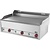 RedFox Elektryczna płyta grillowa 480 x 970 mm, gładka, żeliwna, 3 strefy grzewcze, 9 kW, 400V, nastawna