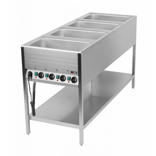 RM GASTRO Floor model Electric Bain Marie, 4-Chamber with Drain Tap, GN 1/1, 2,8 kW RM GASTRO Floor model Electric Bain Marie, 4-Chamber with Drain Tap, GN 1/1, 2,8 kW