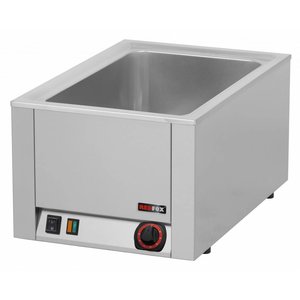RedFox Countertop Electric Bain Marie, 1-Chamber, GN 1/1, 1,5 kW
