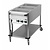 RM GASTRO Mobile Electric Bain Marie, 3-Chamber with Drain Tap, GN 1/1, 2,1 kW