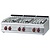 RM GASTRO Countertop Gas Cooker with 6 Burners, 35 kW