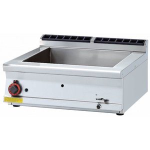 RM GASTRO Bemar wodny gazowy 1-komorowy, 2 x GN 1/1, nastawny, 6,5 kW