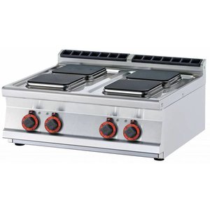 RM GASTRO Countertop Electric Cooker with 4 Hotplates, 10,4 kW