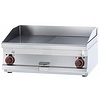 RM GASTRO Countertop Electric Griddle 795 x 450 mm, Smooth/Ribbed, 2 Heating Zones, 9 kW, 400V