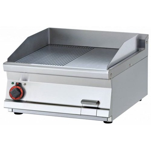 RM GASTRO Elektryczna płyta grillowa 560 x 510 mm, ryflowana, superchromowana, 7,4 kW, 400V, nastawna RM GASTRO Elektryczna płyta grillowa 560 x 510 mm, ryflowana, superchromowana, 7,4 kW, 400V, nastawna