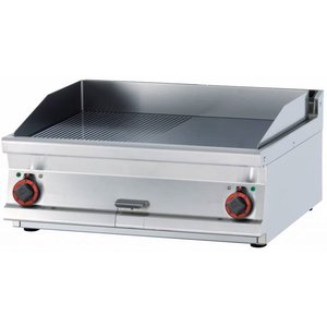 RM GASTRO Countertop Electric Griddle 760 x 510 mm, Smooth, Superchromed, 2 Heating Zones, 11,1 kW, 400V RM GASTRO Countertop Electric Griddle 760 x 510 mm, Smooth, Superchromed, 2 Heating Zones, 11,1 kW, 400V