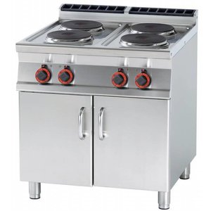 RM GASTRO Electric Cooker with 4 Hot Plates and a Cupboard, 14 kW RM GASTRO Electric Cooker with 4 Hot Plates and a Cupboard, 14 kW