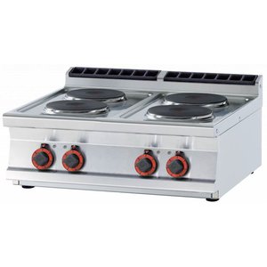 RM GASTRO Countertop Electric Cooker with 4 Round Hot Plates ø 220 mm, 10,4 kW RM GASTRO Countertop Electric Cooker with 4 Round Hot Plates ø 220 mm, 10,4 kW