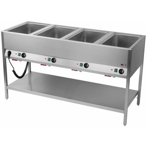 RM GASTRO Bemar elektryczny 4-komorowy, GN 1/1, stacjonarny z kranem spustowym, 2,8 kW