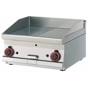 RM GASTRO Gazowa płyta grillowa 595 x 450 mm, gładka, 2 strefy grzewcze, 9 kW, nastawna RM GASTRO Gazowa płyta grillowa 595 x 450 mm, gładka, 2 strefy grzewcze, 9 kW, nastawna