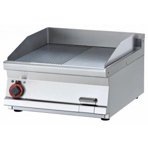 RM GASTRO Countertop Electric Griddle 560 x 510 mm, Smooth/Ribbed, 7,4 kW, 400V