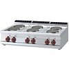 RM GASTRO Countertop Electric Cooker with 6 Round Hot Plates ø 220 mm, 15,6 kW