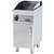 RM GASTRO Gazowa płyta grillowa 360 x 510 mm, gładka, superchromowana, 7 kW na podstawie z szafką