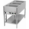 RM GASTRO Floor model Electric Bain Marie, 3-Chamber with Drain Tap, GN 1/1, 2,1 kW
