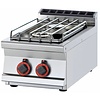 RM GASTRO Countertop Gas Cooker with 2 Burners, 13 kW