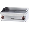 RM GASTRO Countertop Gas Griddle 795 x 450 mm, Smooth, 2 Heating Zones, 12 kW