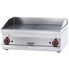 RM GASTRO Countertop Gas Griddle 795 x 450 mm, Smooth/Ribbed, 2 Heating Zones, 12 kW