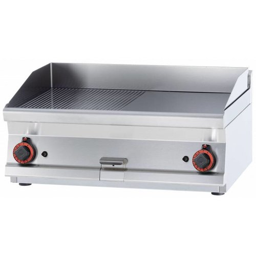 RM GASTRO Elektryczna płyta grillowa 760 x 510 mm, gładka/ryflowana, 2 strefy grzewcze, 11,1 kW, 400V, nastawna RM GASTRO Elektryczna płyta grillowa 760 x 510 mm, gładka/ryflowana, 2 strefy grzewcze, 11,1 kW, 400V, nastawna