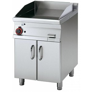 RM GASTRO Gazowa płyta grillowa 560 x 510 mm, gładka/ryflowana, superchromowana, 10,5 kW na podstawie z szafką RM GASTRO Gazowa płyta grillowa 560 x 510 mm, gładka/ryflowana, superchromowana, 10,5 kW na podstawie z szafką