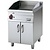 RM GASTRO Gazowa płyta grillowa 560 x 510 mm, gładka/ryflowana, superchromowana, 10,5 kW na podstawie z szafką