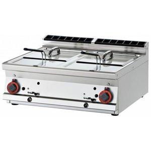 RM GASTRO Frytownica gazowa 2-komorowa nastawna 13 + 13 L, 24 kW RM GASTRO Frytownica gazowa 2-komorowa nastawna 13 + 13 L, 24 kW