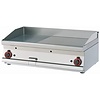 RM GASTRO Countertop Gas Griddle 995 x 450 mm, Ribbed, Superchromed, 2 Heating Zones, 15 kW