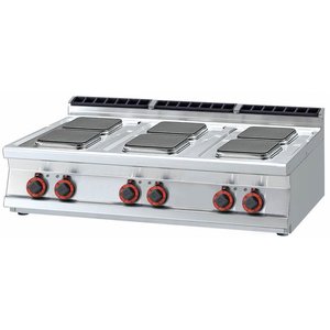 RM GASTRO Countertop Electric Cooker with 6 Cooking Plates, 15,6 kW RM GASTRO Countertop Electric Cooker with 6 Cooking Plates, 15,6 kW