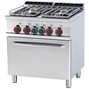 RM GASTRO Gas Cooker with 4 Burners and Electric Oven GN 2/1, 27 kW RM GASTRO Gas Cooker with 4 Burners and Electric Oven GN 2/1, 27 kW