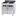 RM GASTRO Electric Cooker with 4 Hot Plates and a Cupboard, 16 kW