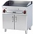 RM GASTRO Gazowa płyta grillowa 760 x 510 mm, gładka, superchromowana, 2 strefy grzewcze, 14 kW na podstawie z szafką