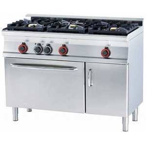 RM GASTRO Gas Wok Cooker with 3 Burners, CupBoard and Electric Oven, 30,05 kW RM GASTRO Gas Wok Cooker with 3 Burners, CupBoard and Electric Oven, 30,05 kW