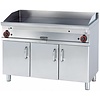 RM GASTRO Gas Griddle 1160 x 510 mm, Smooth, 2 Heating Zones, 21 kW on Cabinet Base