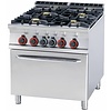 RM GASTRO Gas Cooker with 4 Burners and Electric Oven GN 2/1, 34,3 kW