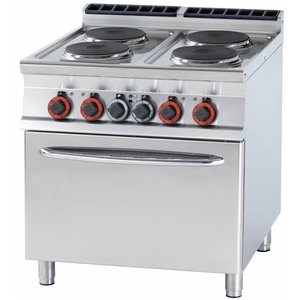 RM GASTRO Electric Cooker with 4 Hot Plates and Electric Convection Oven GN 2/1, 20,7 kW RM GASTRO Electric Cooker with 4 Hot Plates and Electric Convection Oven GN 2/1, 20,7 kW