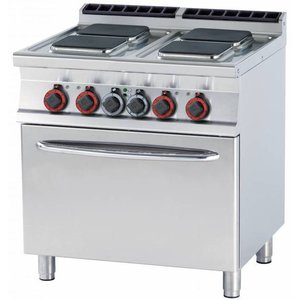 RM GASTRO Electric Cooker with 4 Hot Plates and Electric Convection Oven GN 1/1, 15,72 kW RM GASTRO Electric Cooker with 4 Hot Plates and Electric Convection Oven GN 1/1, 15,72 kW