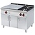 RM GASTRO Cast-Iron Gas Cooker with 2 Burners and Cast Iron Plate and Cupboard, 29 kW