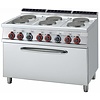 RM GASTRO Electric Cooker with 6 Round Hotplates and Electric Oven GN 1/1, 22,5 kW RM GASTRO Electric Cooker with 6 Round Hotplates and Electric Oven GN 1/1, 22,5 kW