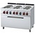 RM GASTRO Electric Cooker with 6 Round Hotplates and Electric Oven GN 1/1, 22,5 kW
