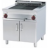 RM GASTRO Electric Steam Grill 550 x 630 mm, 2 Heating Zones, 10,83 kW, 400V on Cabinet Base
